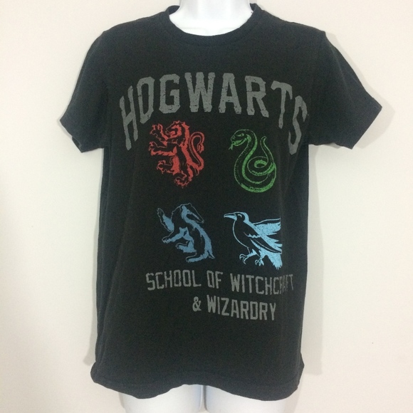 Tops - Harry Potter Hogwarts Unisex S Black T-Shirt